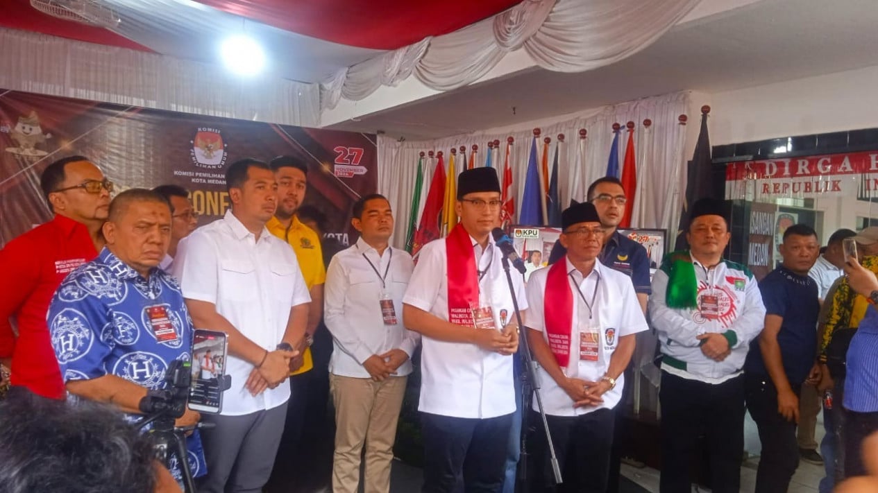 Pasangan Rico-Zaki Pendaftar Pertama Paslon Walikota dan Wakil Walikota Medan ke KPU Medan