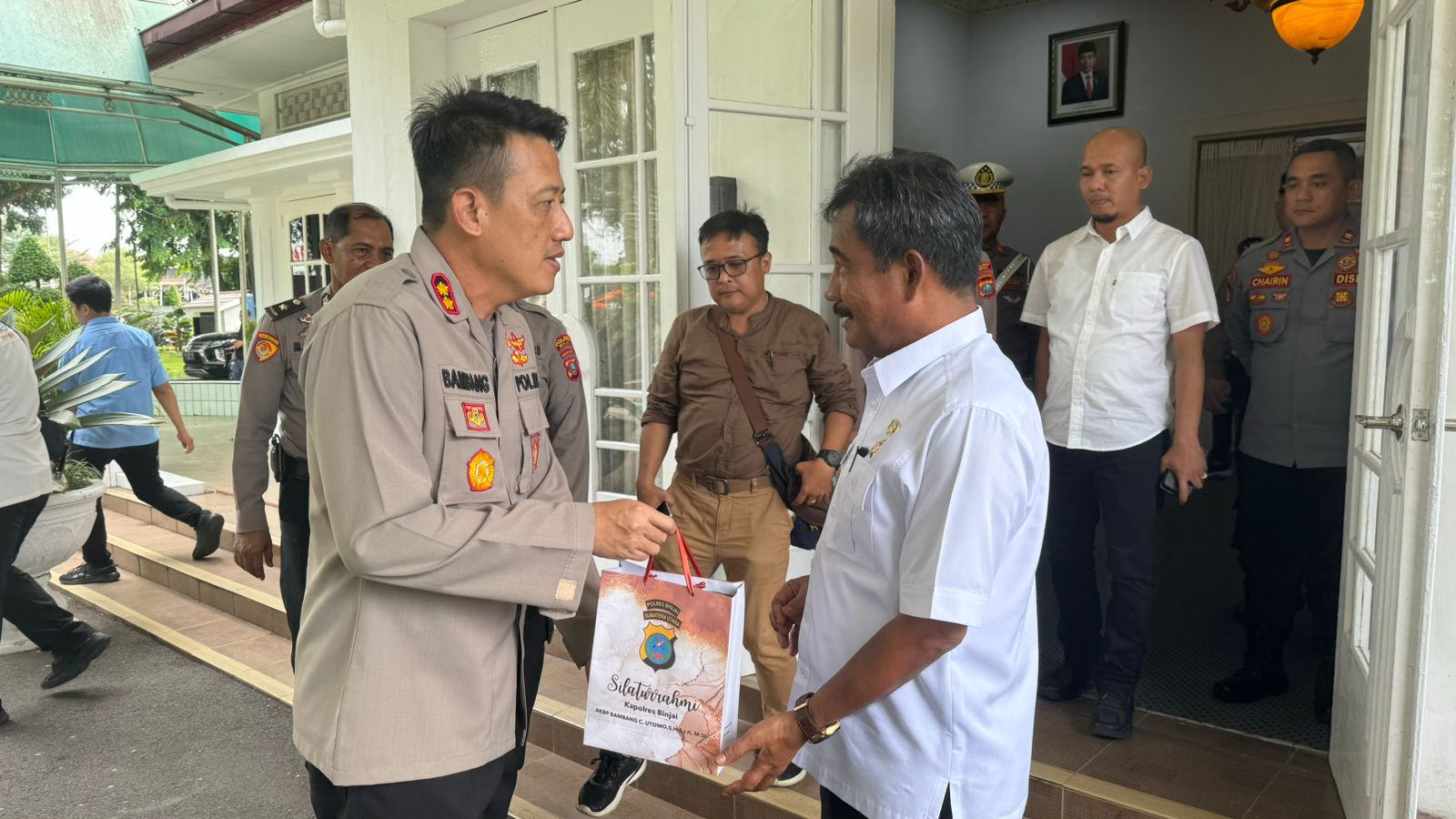 Kunjungi Walikota Binjai Kapolres Binjai Perkuat Silaturahmi