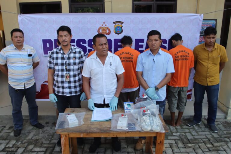 Sat Reskrim Polres Sergai  Ungkap Kasus Pencurian dengan pemberatan