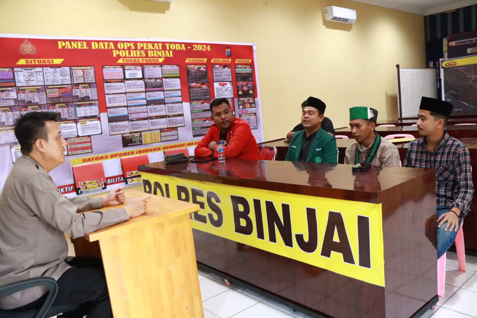 Kapolres Binjai Silaturahmi Bersama Ketua Aliansi Mahasiswa Kota Binjai