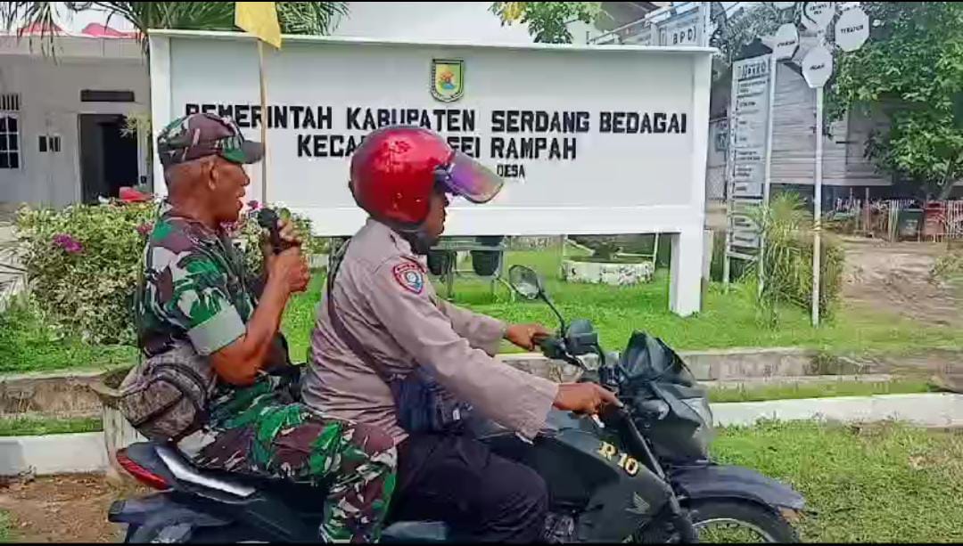 Bhabinkamtibmas Polres Sergai Himbau Warga Pasang Bendera Sambut HUT RI Ke 79