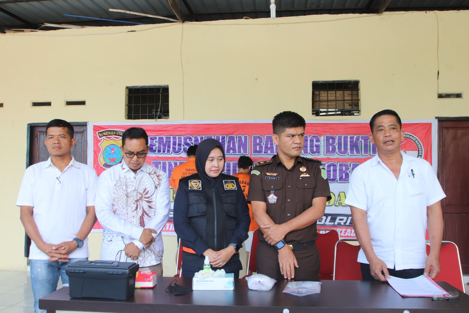 Satresnarkoba Polres Sergai Laksanakan Gelar Pemusnahan Barang Bukti Narkotika Jenis Sabu