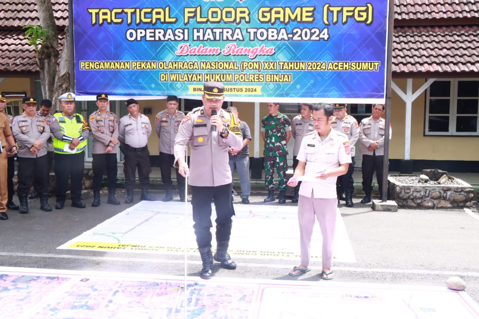 Polres Binjai Gelar TFG Jelang Pengamanan PON XXI Tahun 2024 Aceh-Sumat