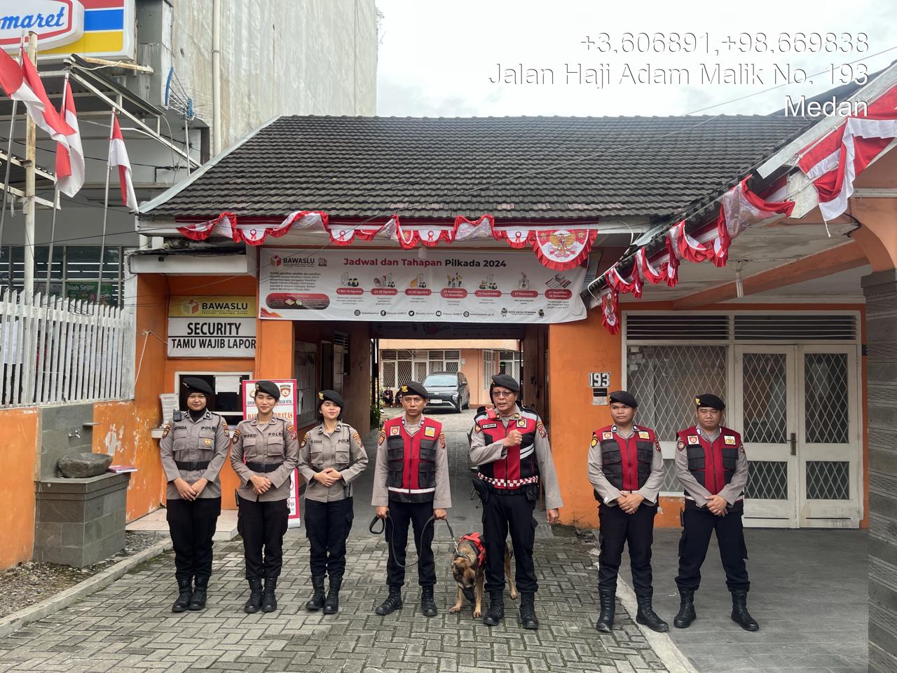 K9 Polda Sumut Sterilkan Gedung KPU Dan Bawaslu Jelang Pilkada 2024