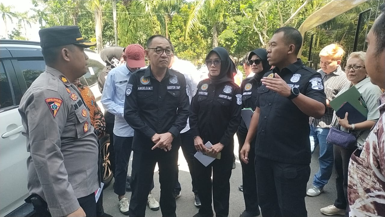 Polresta Deli Serdang Dampingi Dir Pamobvit Poldasu dan Tim Auditor dari Baharkam Mabes Polri Cek Kesiapan Stadion Baharoeddin Siregar Lubuk Pakam
