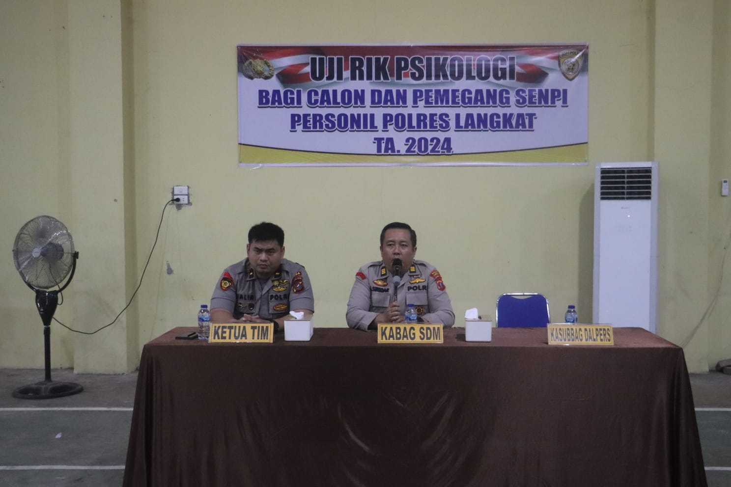 Personil Polres Langkat Pemegang Senpi Jalani Tes Psikologi