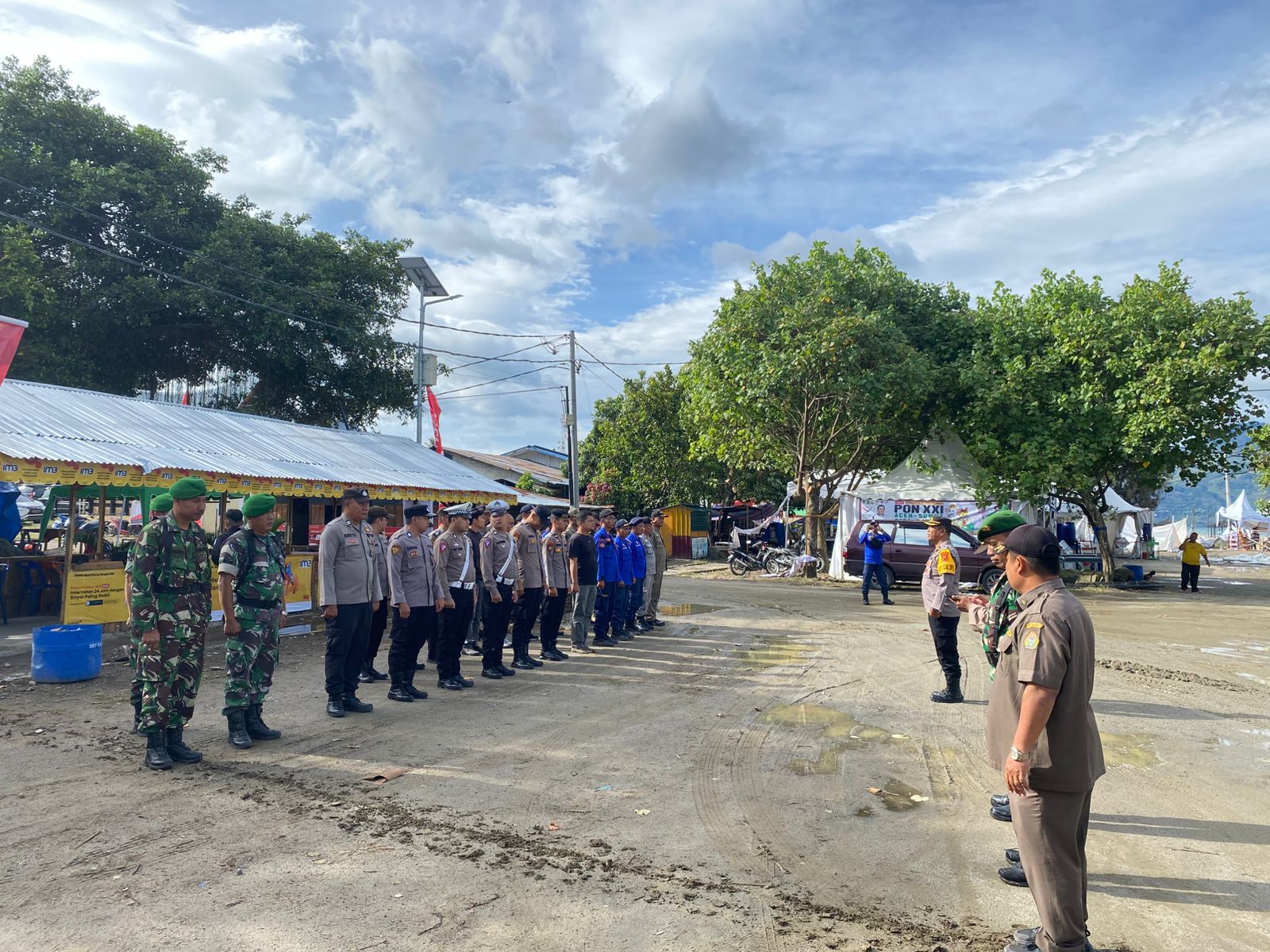 Pengamanan Ketat Sukses Kawal Pertandingan Voli Pantai PON XXI di Pantai Indah Situngkir
