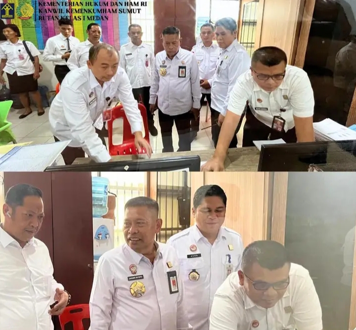 Rutan Kelas I Medan Kumham Sumut Terima Kunjungan Diryantah Ditjenpas Kemenkumham RI