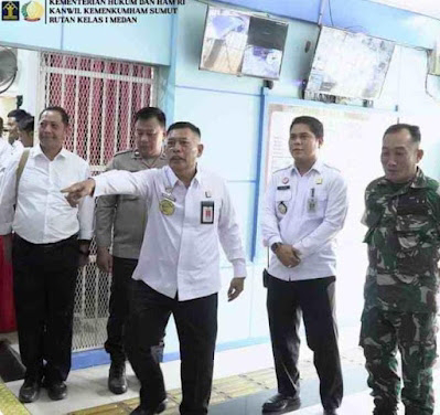 Karutan I Medan Kumham Sumut Sambut Kunjungan Diryantah Lola Basan Baran Ditjenpas Kemenkumham