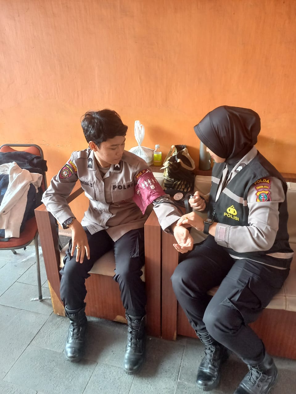 Pastikan Keamanan Dan Kesehatan, Biddokkes Polda Sumut Lakukan Pemeriksaan Kesehatan Personil Pengamanan