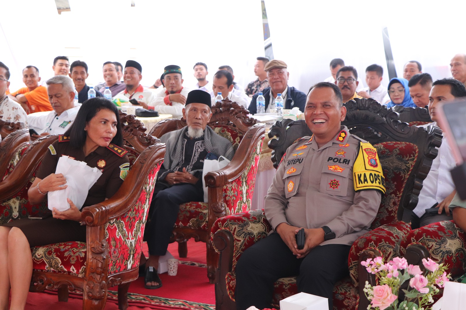 Kapolres Sergai Menghadiri Pengundian Paslon Bupati Dan Wakil Bupati Pada Pemilukada Tahun 2044