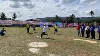 Kadis Kominfo Pakpak Bharat Resmi Buka Turnamen Sepak Bola Tinada CUP ke XI Tahun 2024