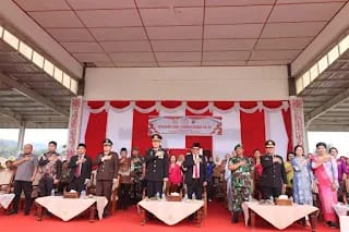 Sekda Pakpak Bharat Hadiri Upacara Hari Ulang Tahun Bhayangkara ke-78 Tahun 2024