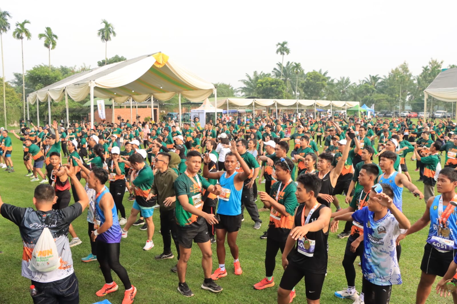 Polres Sergai Amankan Kegiatan Oil Falm Marathon 2024 Diselenggarakan Oleh Gabungan Pengusaha Kelapa Sawit Indoensia (GAPKI)