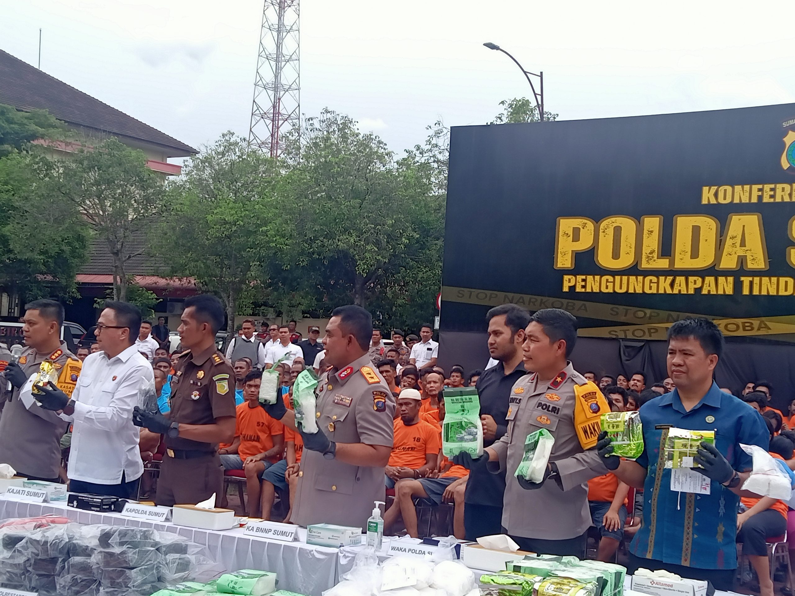 Selamatkan Masyarakat Sumut Dari Bahaya Narkona! Polda Sumut Berhasil Amankan 713 Tersangka