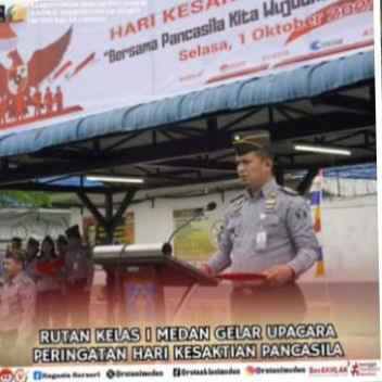 Rutan Kelas I Medan Kumham Sumut Gelar Upacara Peringatan Hari Kesaktian Pancasila