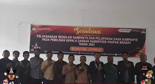 KPU Pakpak Bharat Sosialisasi Mengenai Kebijakan Kampanye Pada Pemilihan Serentak Tahun 2024