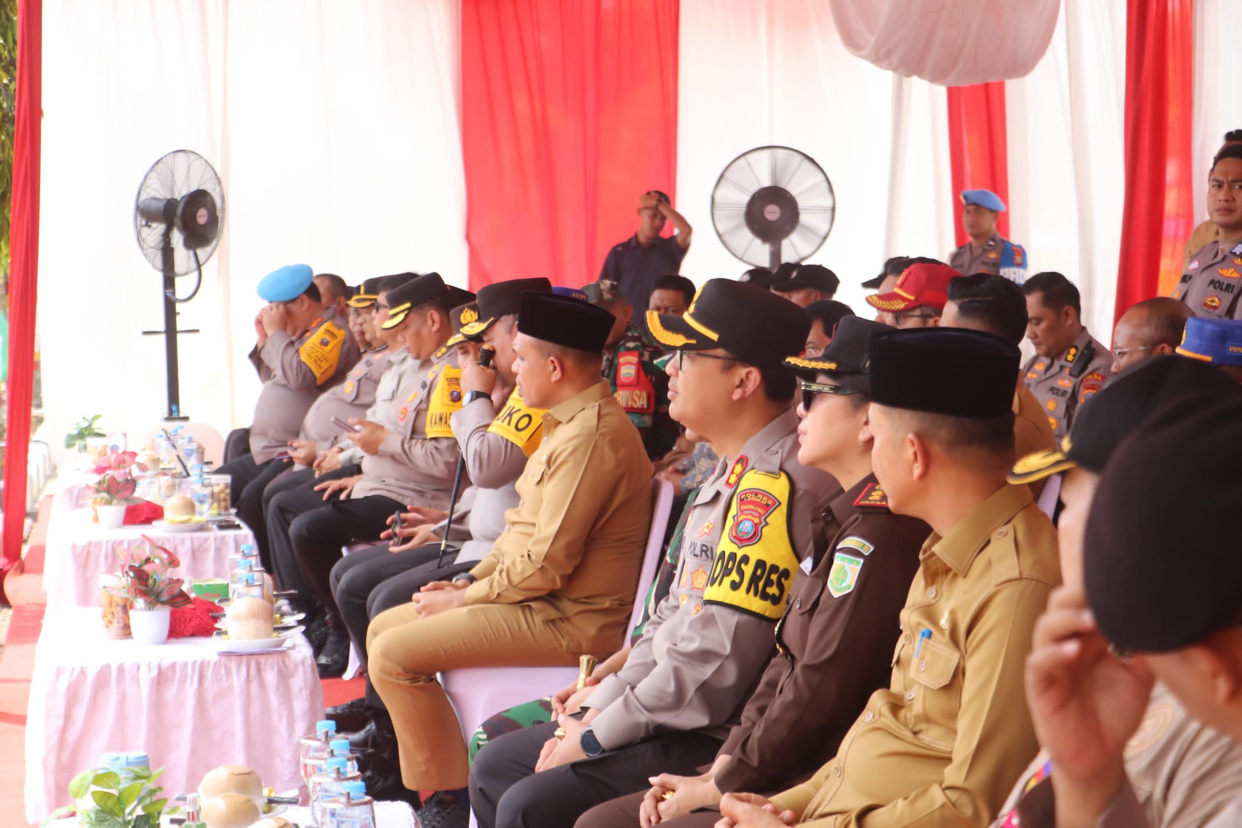 Kapolres Langkat Hadiri Kunjungan Kapolda Sumut dan Peletakan Batu Pertama Pembangunan Joglo di SPN Polda Sumut