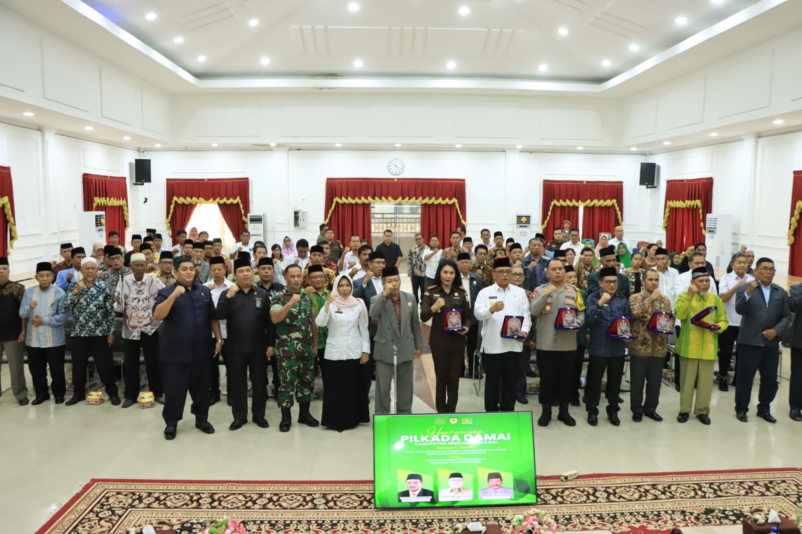 Kapolres Sergai Menjadi Narasumber Dalam Kegiatan Harmonisasi Pemilu Damai Kabupaten Sergai