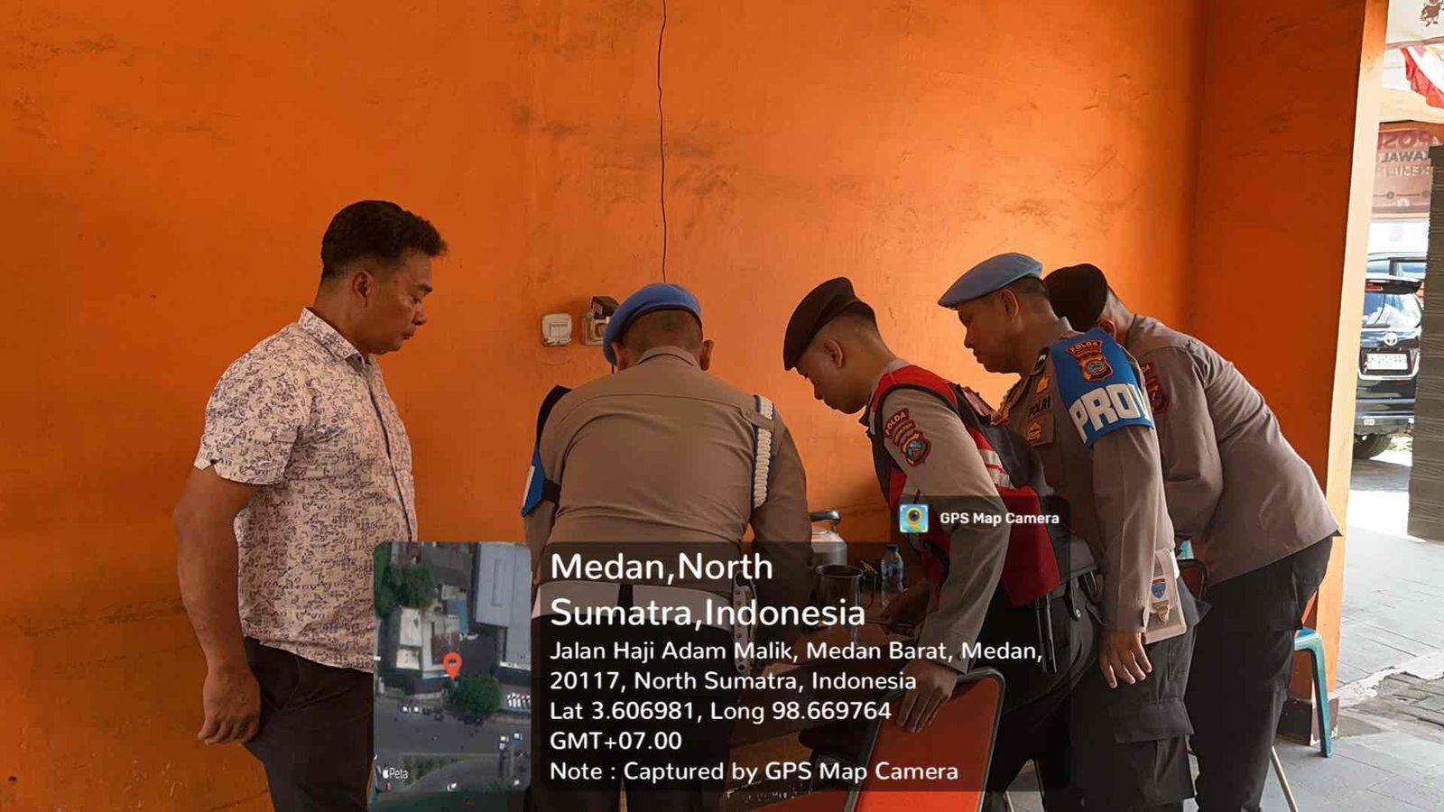 Bid Propam Polda Sumut Lakukan Pengecekan Kesiapan Personel di Kantor Bawaslu Provinsi Sumut