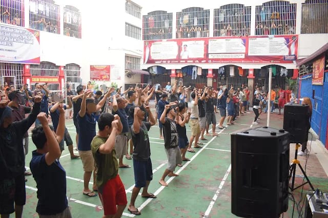 Meningkatkan Imunitas Dan Kesehatan Tubuh,WB Rutan Kelas I Labuhan Deli Kumham Sumut Lakukan Giat Senam Sehat