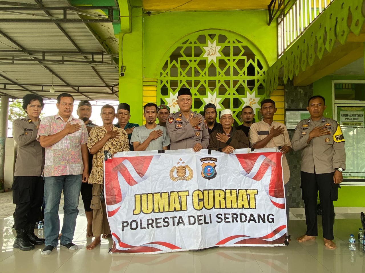 Polresta Deli Serdang Gelar Kegiatan Jumat Curhat, Dengarkan Keluhan Dan Masukan Masyarakat