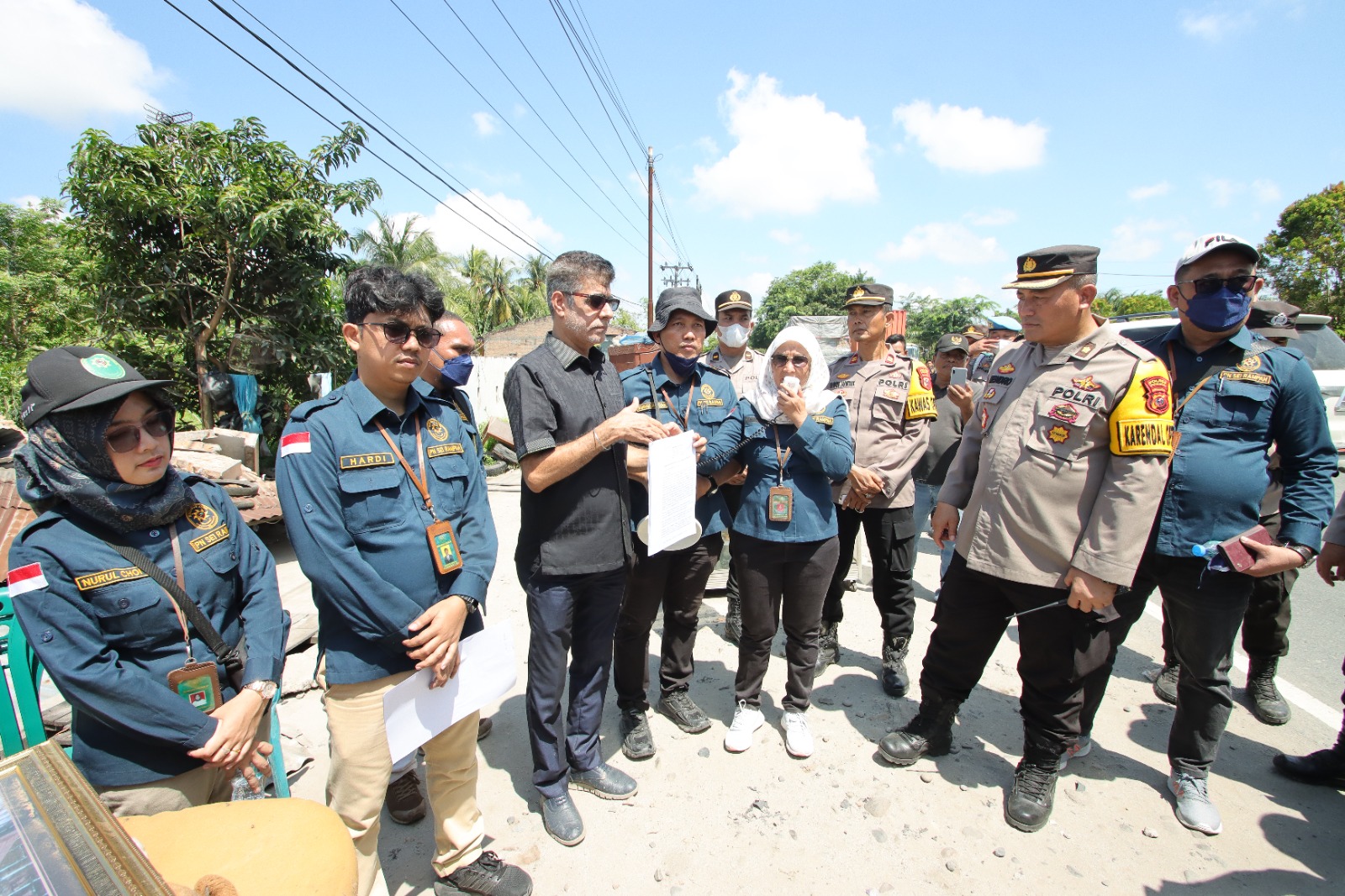 Kegiatan Pelaksanaan Konstaterung Lanjut Eksekusi Pengosongan Lahan Antara Pemohon Dengan Termohon