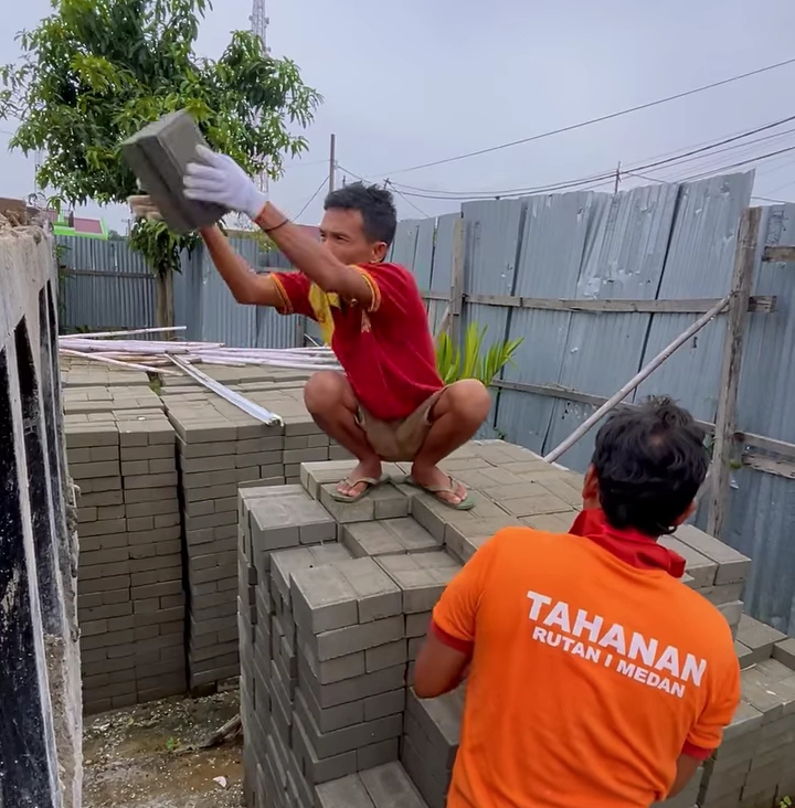 Paving Block Buatan WB Rutan Kelas I Medan Kumham Sumut Kembali Laris Terjual