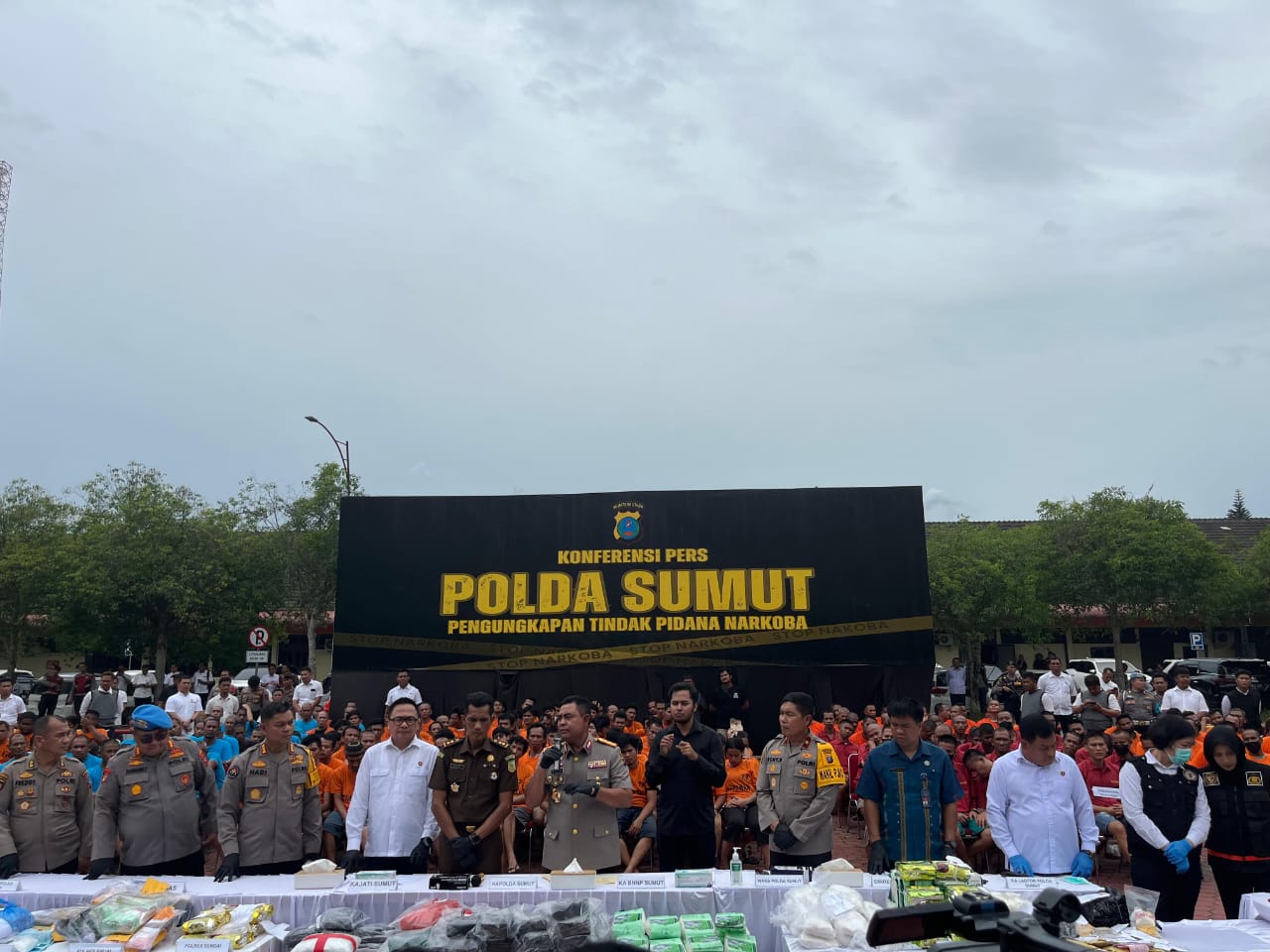 Berantas Narkoba, Timsus Polda Sumut Hadiahi Timah Panas 28 Tersangka, Ratusan Kg Sabu dan Puluhan Ribu Ekstasi Disita