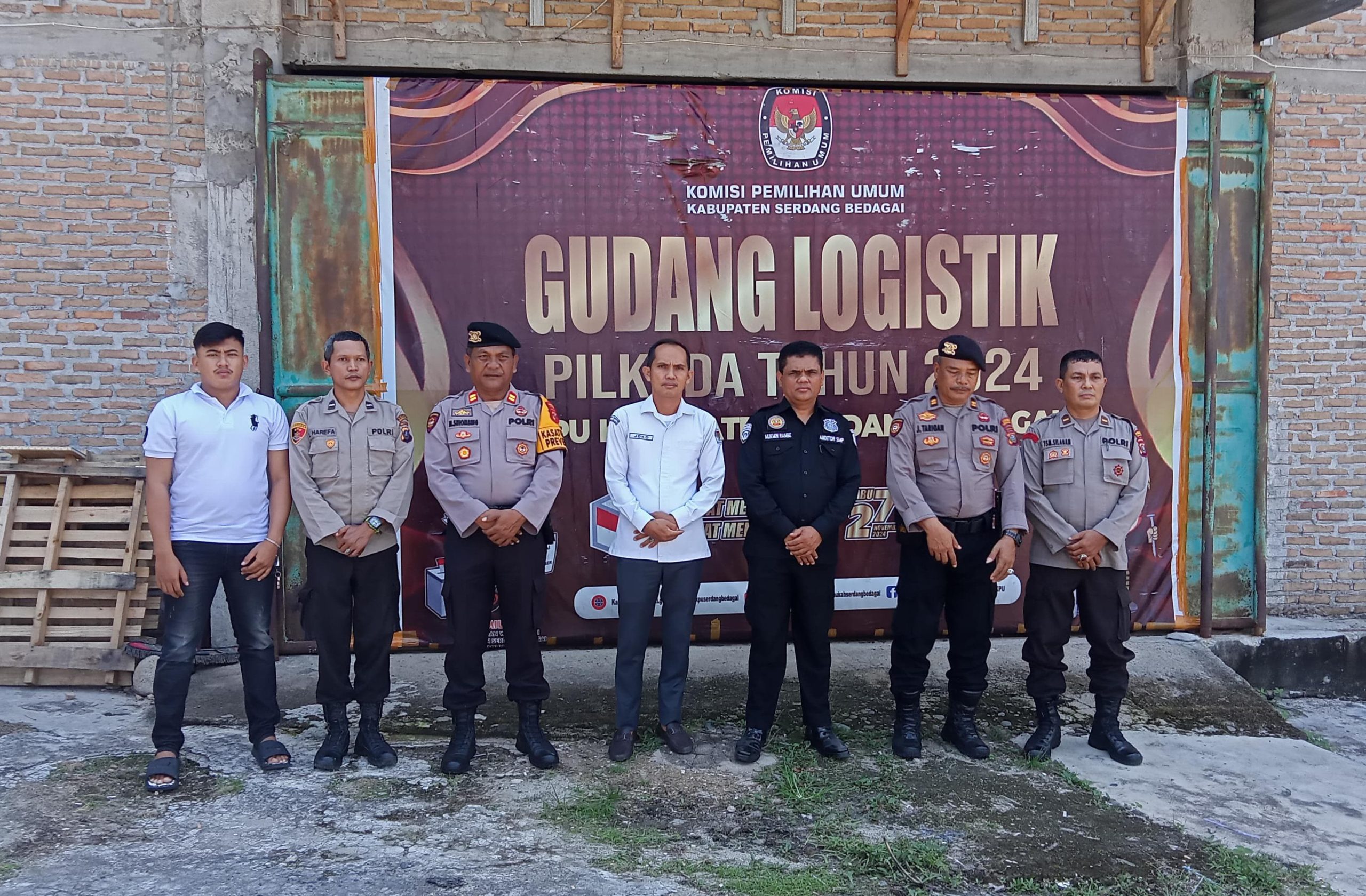 Wakapolres Sergai Lakukan Pengecekan Gudang Logistik 1KPUD