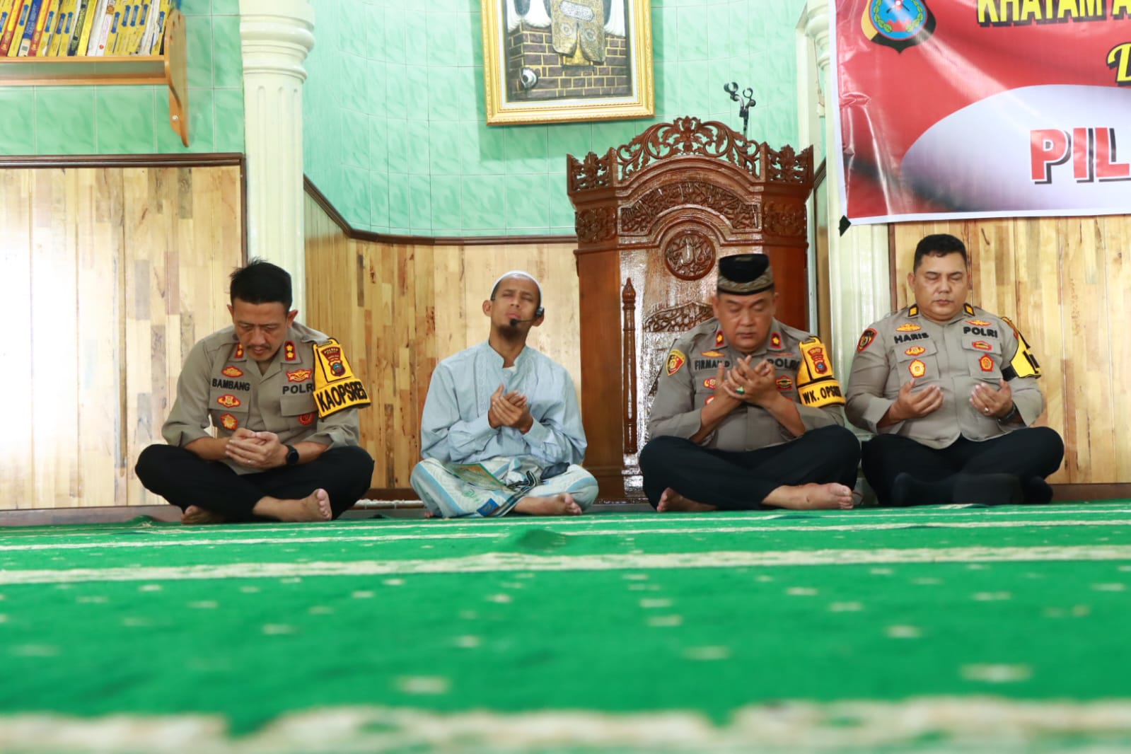 Polres Binjai Gelar Khatam Dan Doa Bersama Dalam Rangka Pilkada Damai