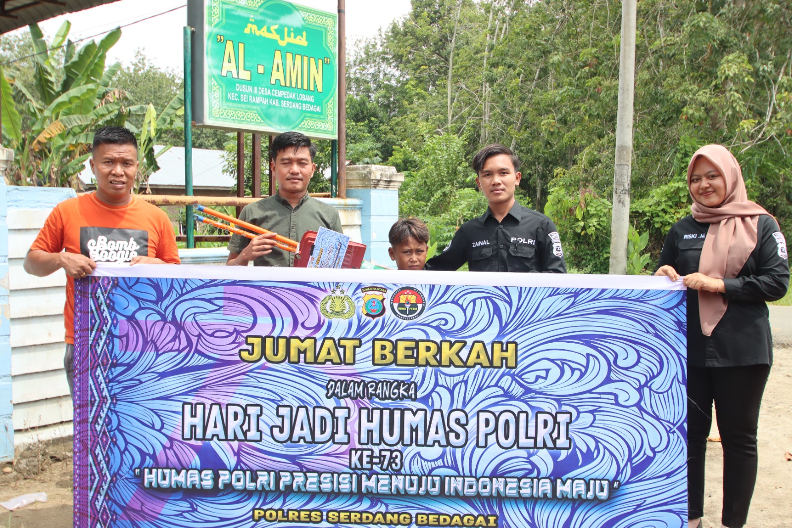 Polres Sergai Laksanakan Giat Jum’at Berkah Dalam Rangka HUT Humas Polri RI Ke-73