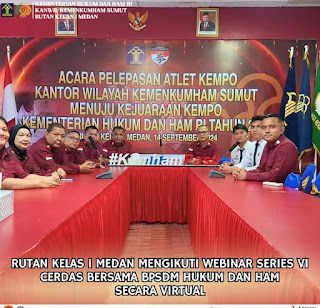 Rutan Kelas I Medan Kumham Sumut Ikuti Webinar Series 6, Tema Personal Branding ASN