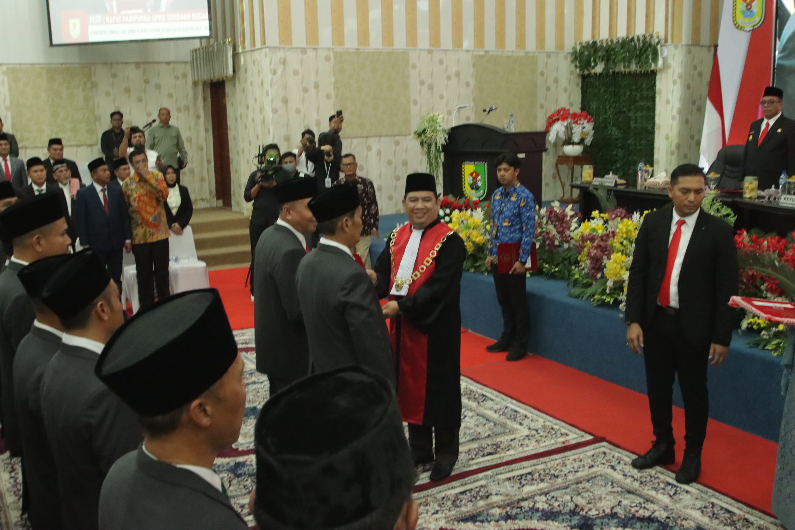 Kapolres Sergai Hadiri Pengambilan Sumpah Anggota DPRD Serdang Bedagai Periode 2024-2029