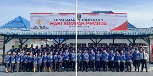 Rutan Kelas I Medan Kumham Sumut  Gelar Upacara Peringatan Hari Sumpah Pemuda Ke-96 Tahun