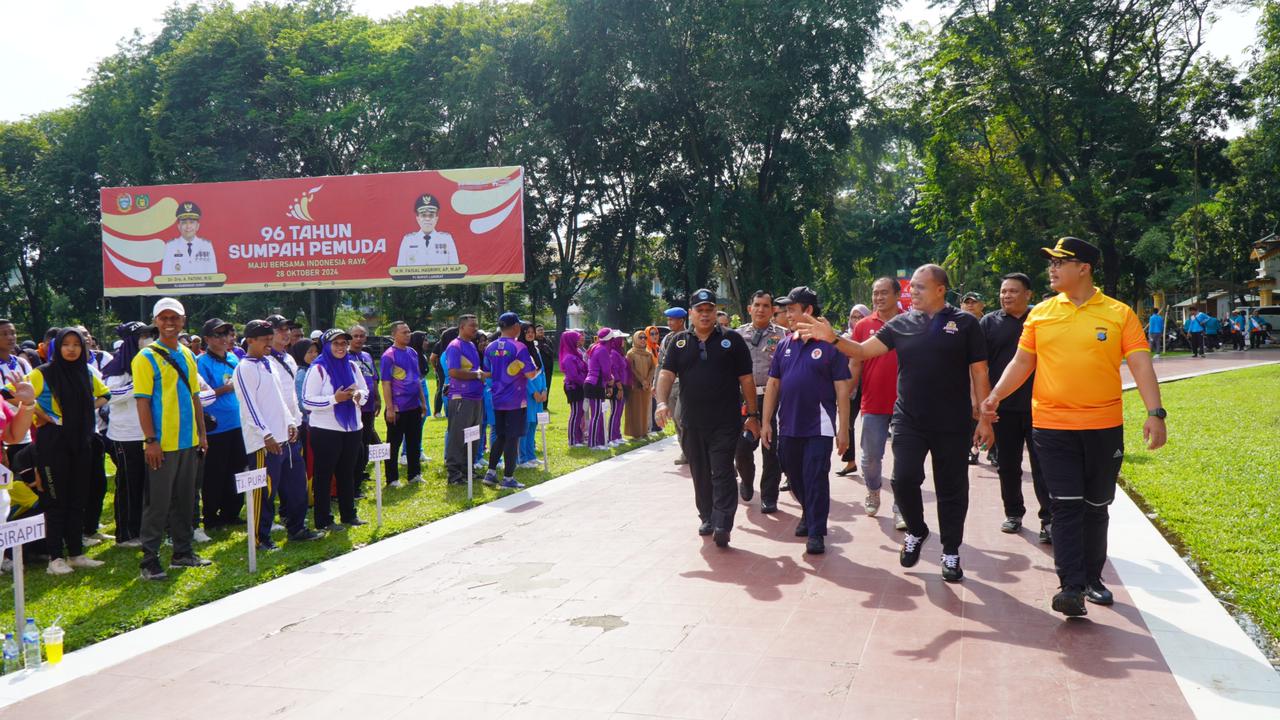 Kapolres Langkat Hadiri Kejuaraan Tarkam Kemenpora RI Tahun 2024 Resmi Dibuka di Kabupaten Langkat