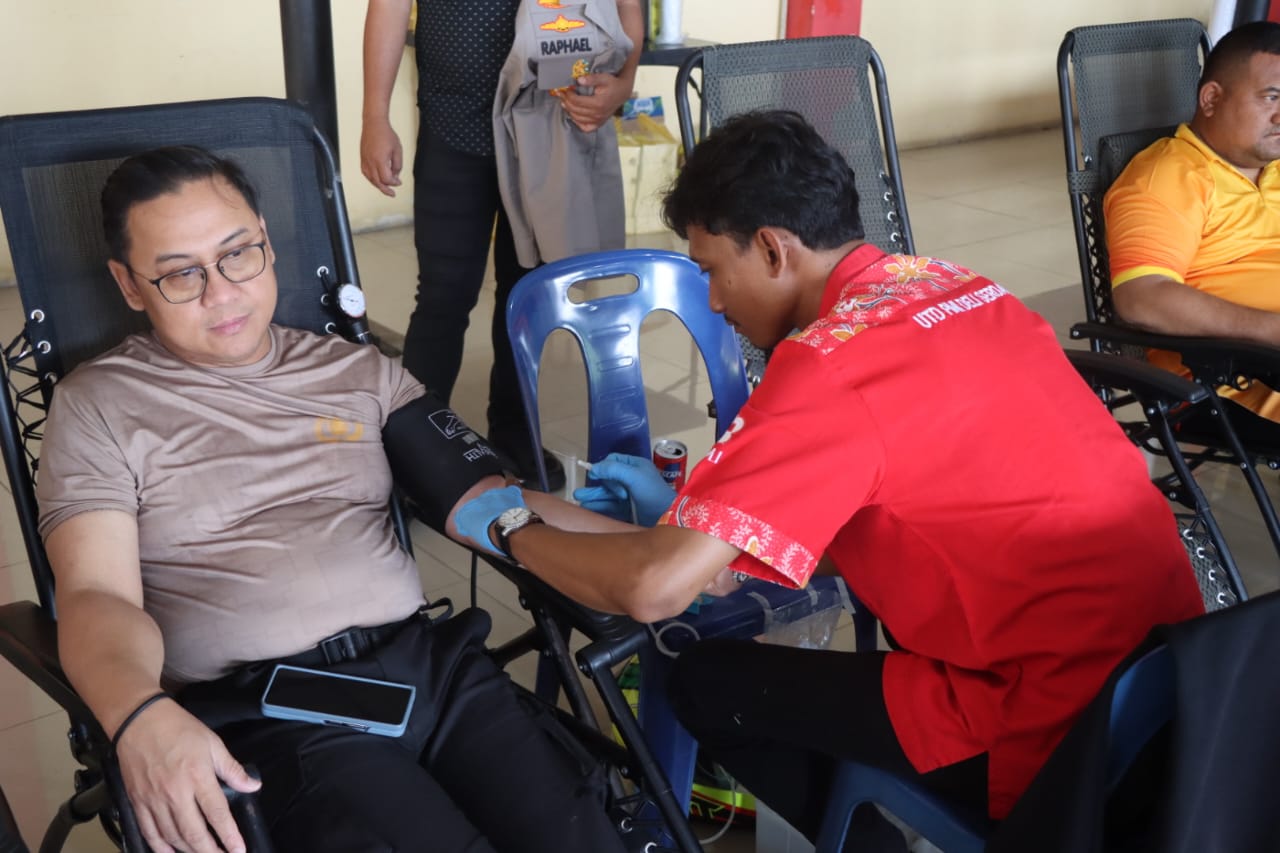 Polresta Deli Serdang Gelar Donor Darah Peringati HUT Humas Polri Ke 73