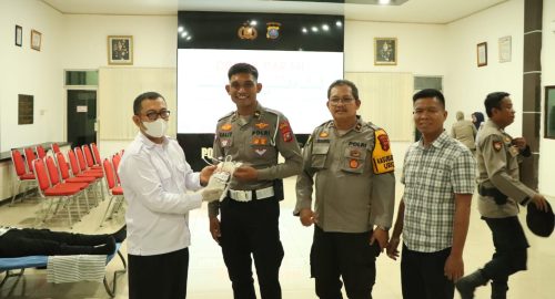 Polres Sergai Gelar Donor Darah, Dalam Rangka Hari Jadi Humas Polri ke 73 Tahun 2024