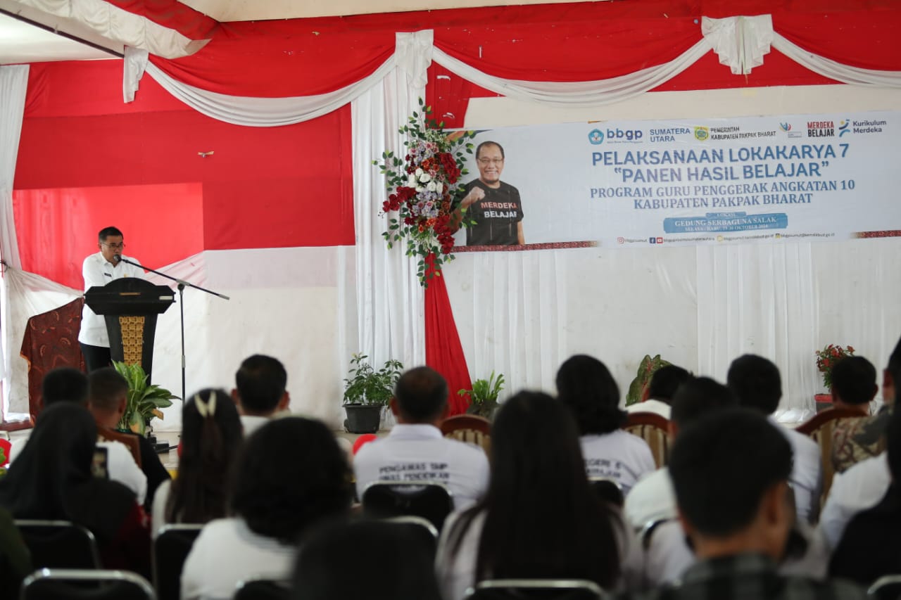 Pjs.Bupati Pakpak Bharat Membuka Lokakarya Guru Penggerak