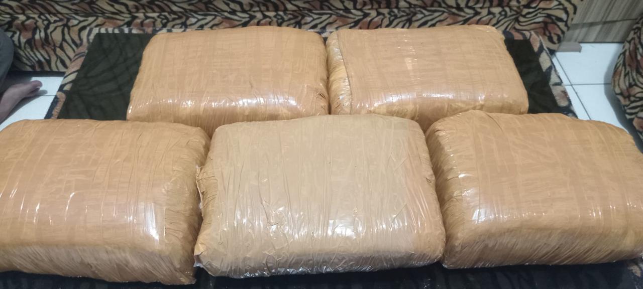 Bawa Ganja Dari Aceh Tenggara, Sampai Di Binjai Di Tangkap Polres Binjai