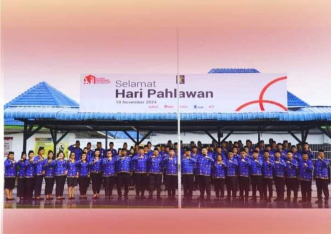 Rutan Kelas I Medan Kumham Sumut Laksanakan Upacara Bendera Peringatan Hari Pahlawan