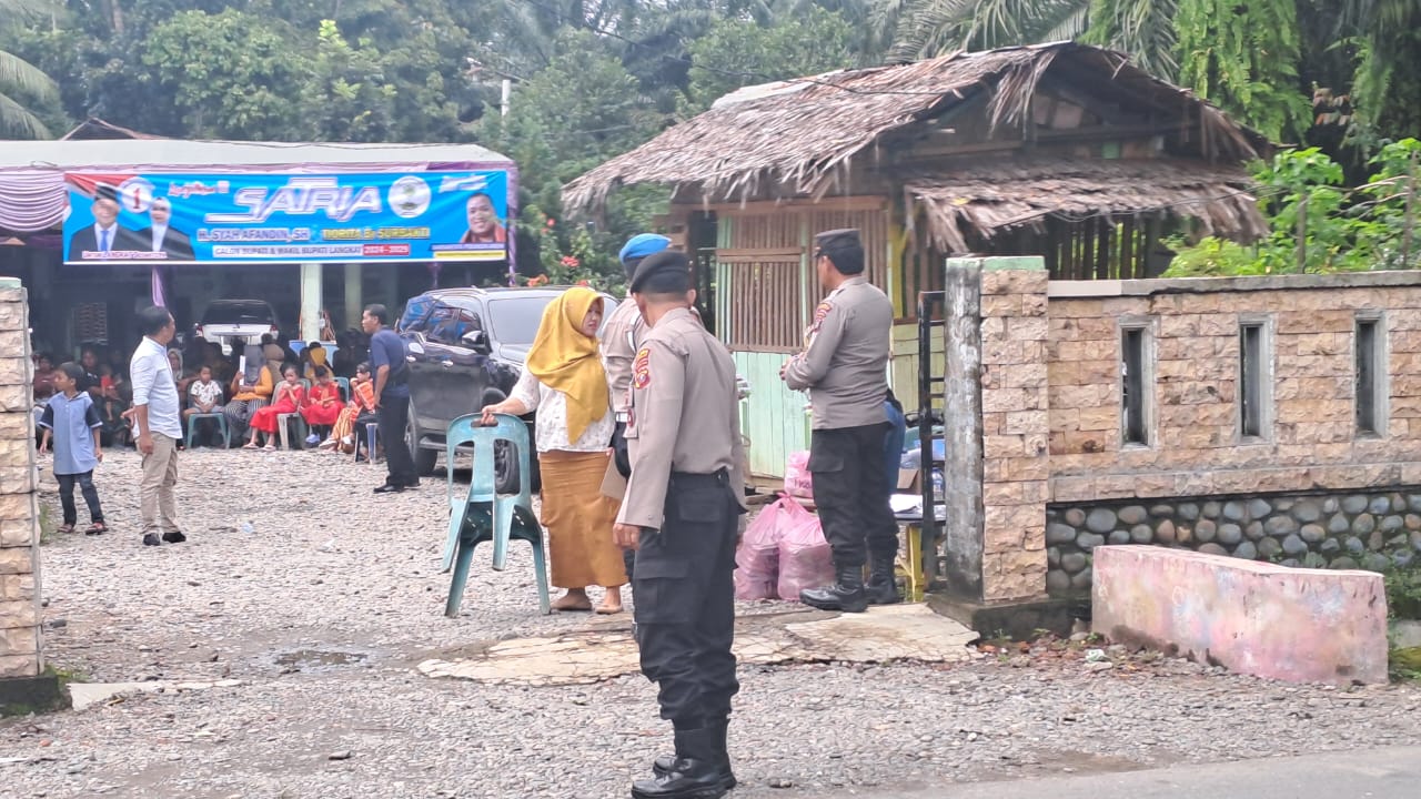 Polres Langkat Melaksanakan Pam Kampanye Calon Bupati dan Wakil Bupati