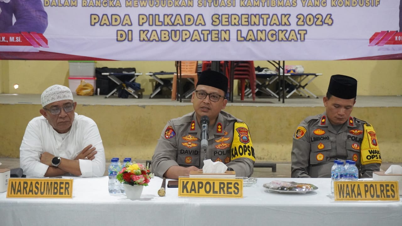 Kapolres Langkat Silaturahmi Bersama Alim Ulama untuk Wujudkan Kamtibmas Kondusif Pada Pilkada Serentak 2024