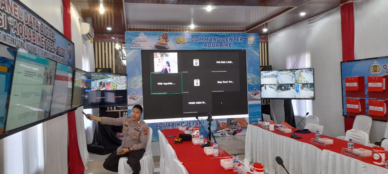 Polda Sumut Sebar 868 Personil di Seluruh Vanue Aquabike Championship Jetski Danau Toba 2024