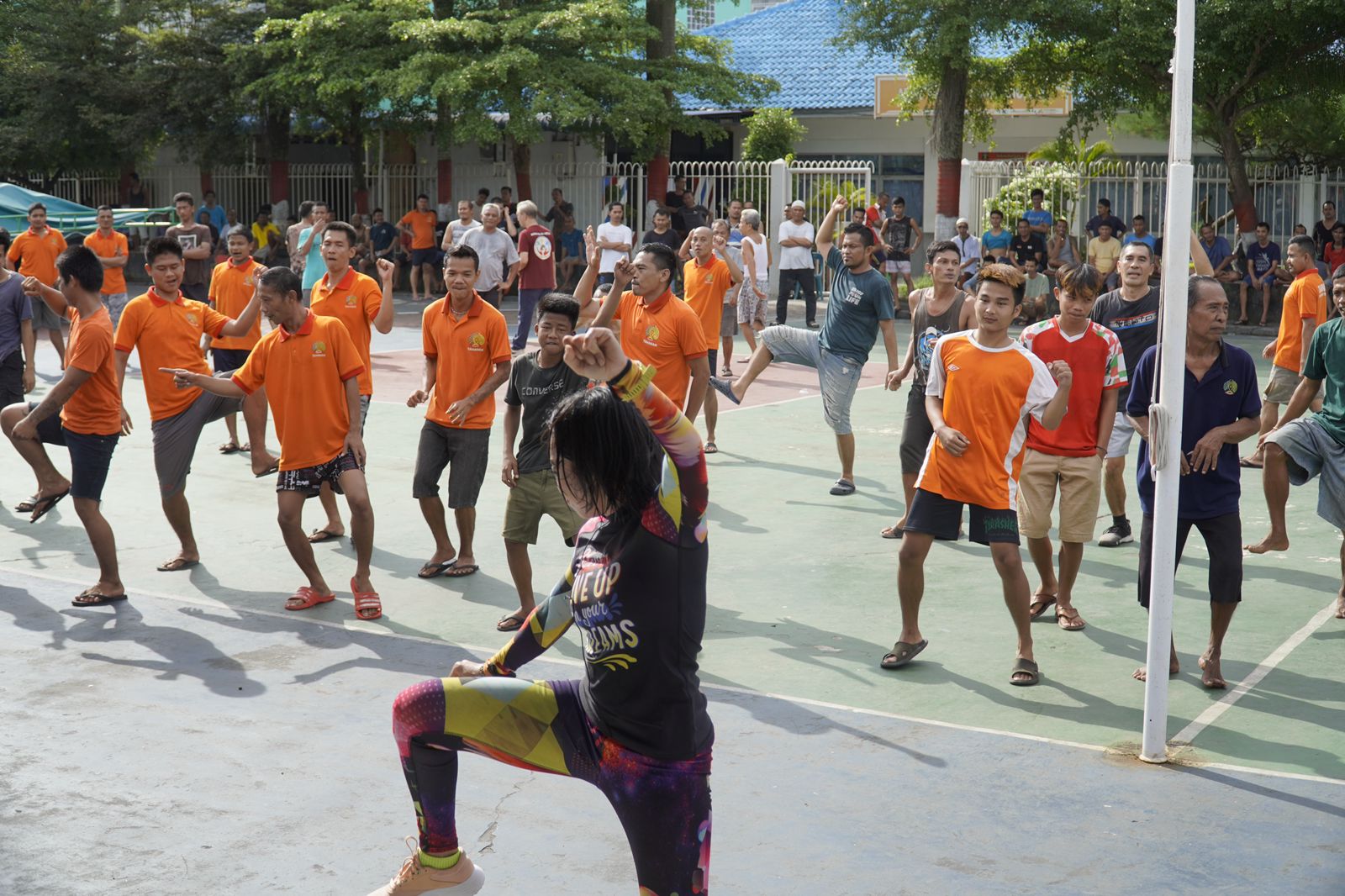 Senam Sehat Bersama WBP Ka.Rutan Beserta Jajaran Sosialisasi Terhadap Warga Binaan