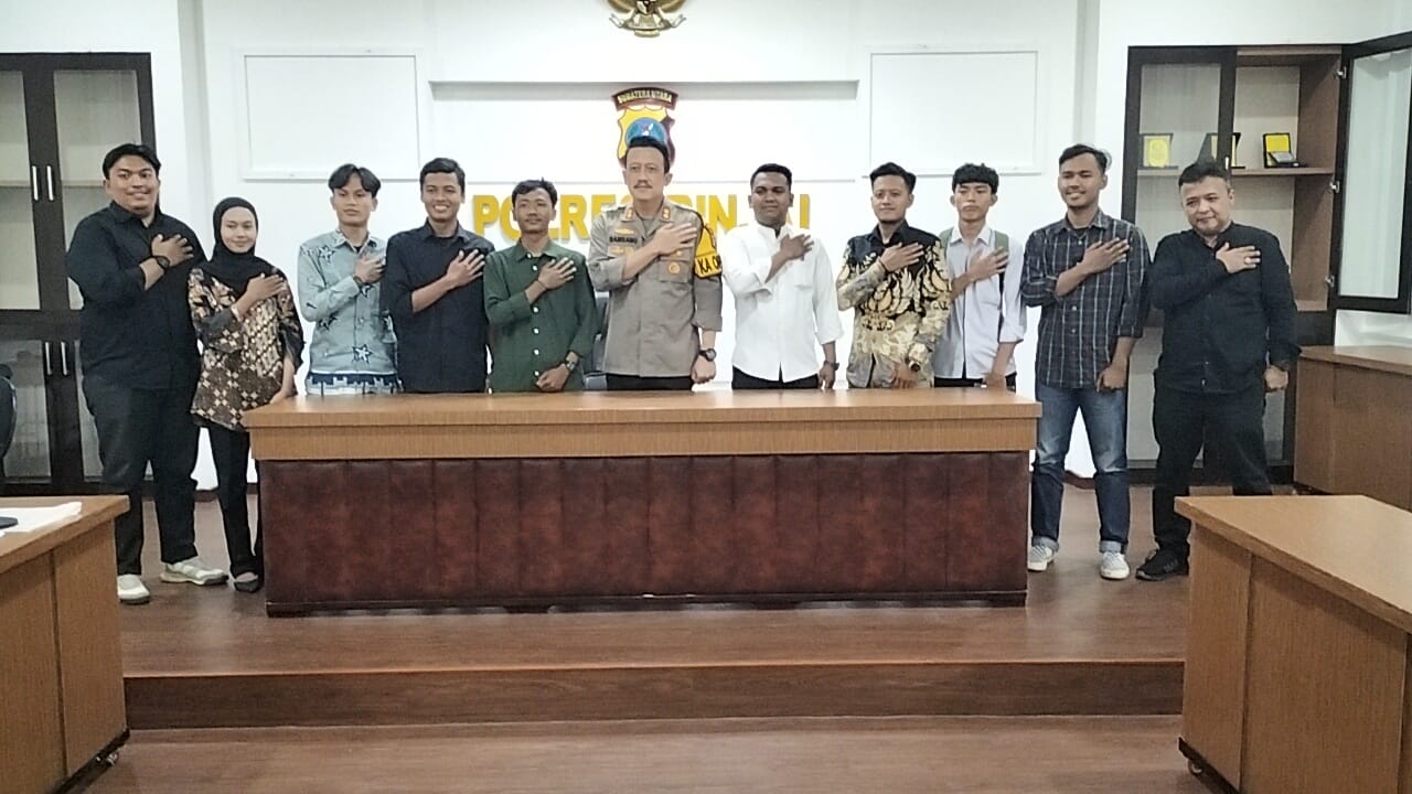 Aliansi BEM Nusantara Sumatera Utara Datangi Polres Binjai