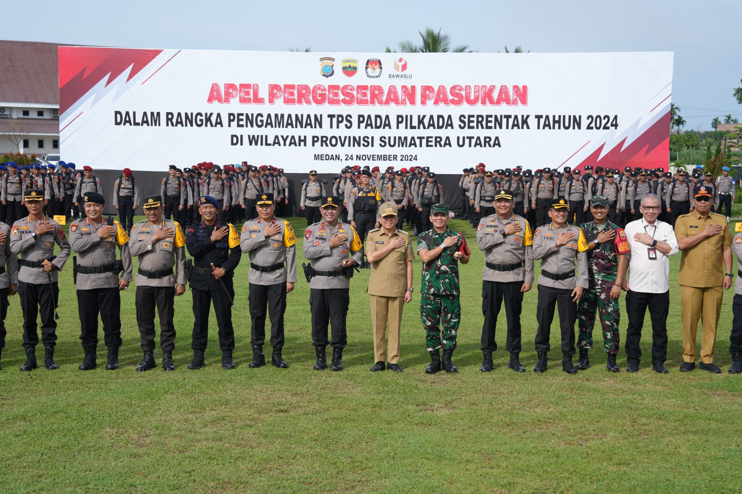 12 Ribu Personil di Terjunkan : Polda Sumut Siap Amankan 25 Ribu TPS Pilkada 2024