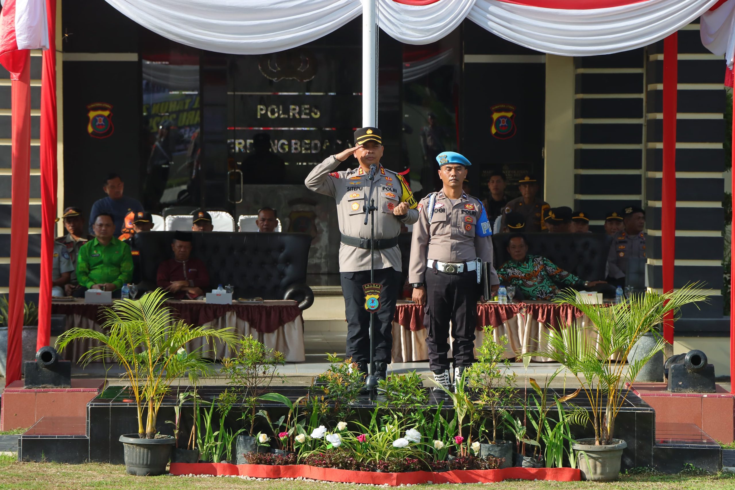 Polres Sergai Gelar Upacara Apel Gelar Pasukan OPS Lilin Toba 2024, Persiapkan Pengamanan Nataru 2024/2025