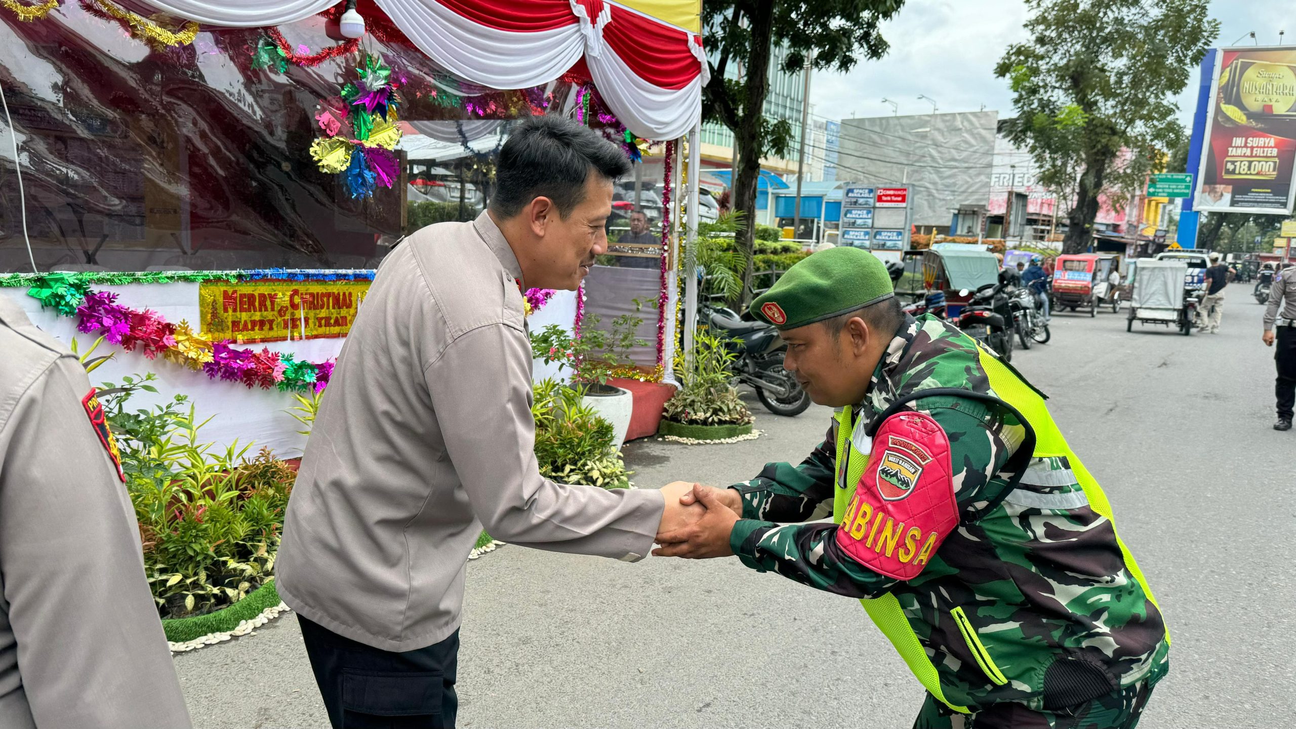 Kapolres Binjai Bersama PJU Cek Kesiapan Pos Pengamanan Dan Pelayanan