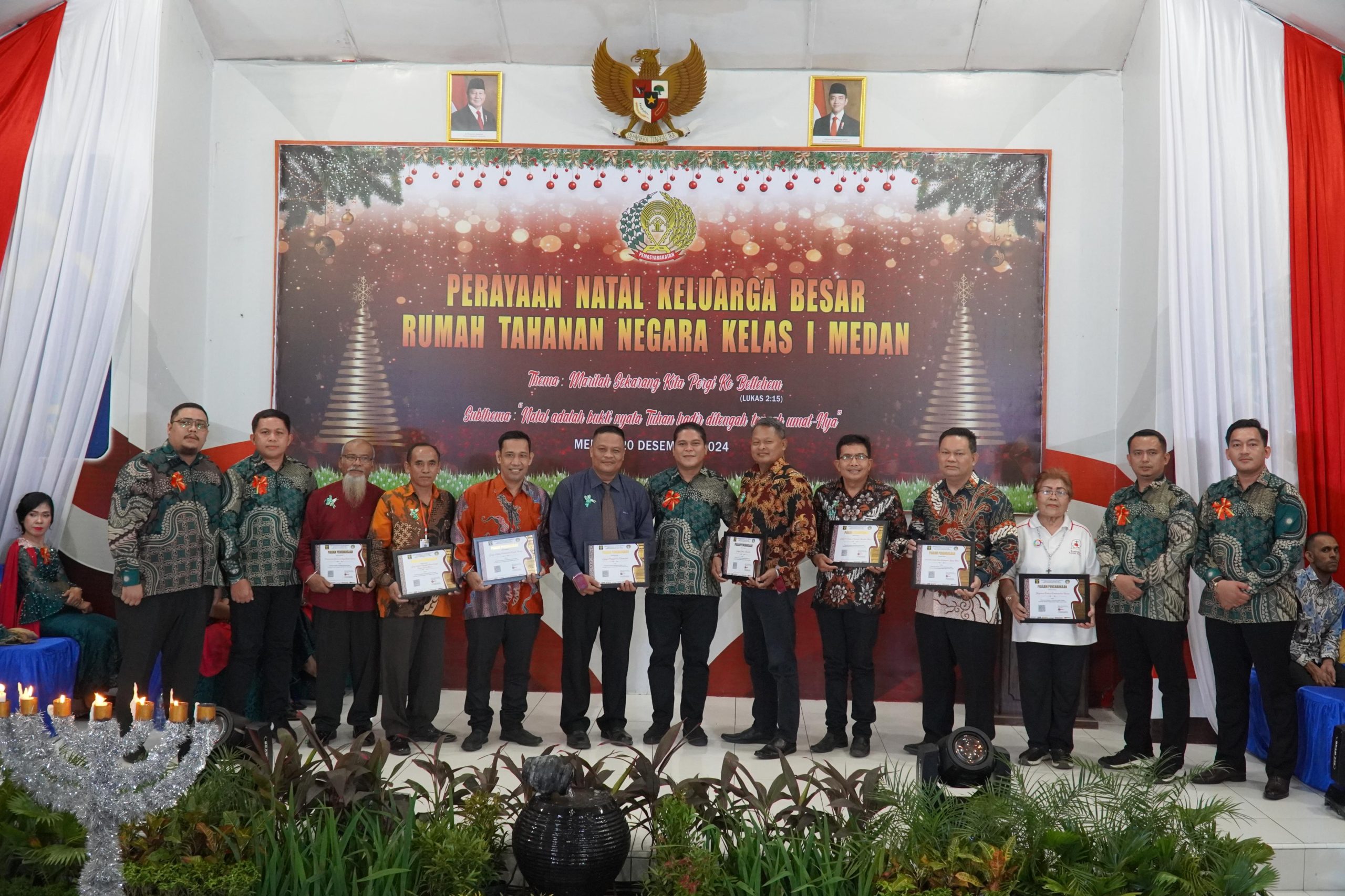 600 WB Rutan Medan Kumham Sumut Ikuti Perayaan Natal Keluarga Besar Rutan Kelas I Medan